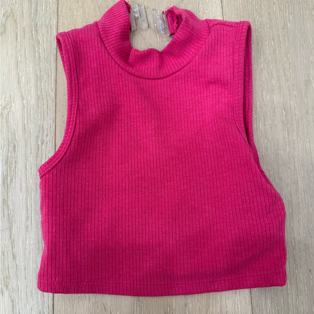 Tiger Friday Authentic Crop - Fuschia - Child Medium